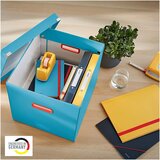 Leitz Škatla za shranjevanje Cosy s pokrovom, 320 x 310 x 360 mm, modra | Shoptok.si