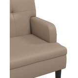 Klupa s naslonom boja cappuccina 112x65,5x75 cm od umjetne kože | shoptok.hr