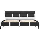  Za krevet od umjetne kože s LED svjetlom sivi 140x200 cm | shoptok.hr