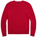 Polo Ralph Lauren PULL COL ROND EN MAILLE TORSADEE LAINE CACHEMIRE Crvena Cijene