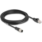 Delock M12 Cable A-coded 8 pin male to RJ45 male PVC 5 m | shoptok.hr