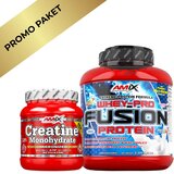 Amix Paket: Creatine Monohydrate + Whey-Pro FUSION - Ultimativni Duo za Napredak | ePonuda.com