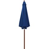  Senčnik z lesenim drogom 300x258 cm moder, (20610511) | Shoptok.si