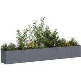 vidaXL Sadilnik antracit 280x40x40 cm Hladno valjano jeklo Cene