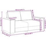  Dvosjed Vinska crvena 160 cm Lažna koža | shoptok.hr