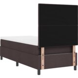 Box Spring Krevet s Madracem Tamnosmeđi 80x200 cm Tkanina | shoptok.hr