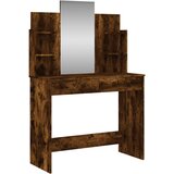  Toaletni stolić s ogledalom boja dimljenog hrasta 96x39x142 cm | Eponuda.com