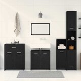  Set namještaja za kupaonicu 4 kom. Crni hrast | shoptok.hr