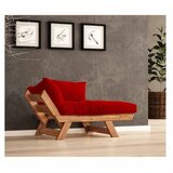 Hanah home Vrtna sofa sa jednim sedištem i jastukom, Tikovina-crvena Cijene
