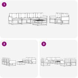  Set vanjskih sofa 7 pcs Prirodna i antracit | shoptok.hr