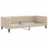  Dnevni krevet na razvlačenje krem 100 x 200 cm od tkanine | shoptok.hr