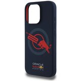 Red Bull iPhone 16 Pro ovitek, združljiv z MagSafe (Silicon ORBR20 Logo Red Lining), temno moder | Shoptok.si