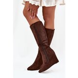 Boto Warm ladies wedge boots chocolate Rosina | ePonuda.com