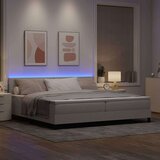 Box spring krevet Sivo-smeđa 200 x 200 cm tkanina | shoptok.hr