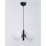 Squid Lighting črna/bela viseča svetilka s steklenim senčilom monera | Shoptok.si