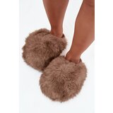 Boto Fur Ladies Slippers Brown Iseline | Shoptok.si