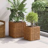  Košara za rože s shranjevanjem 2 pcs Rjava Ratan Lacak, (5000285959) | Shoptok.si