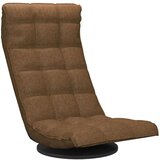 vidaXL Vrtljiv talni stol rjavo blago | Shoptok.si