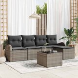  Set sofe s jastukom s pohranom 6 pcs Siva poliratan | shoptok.hr