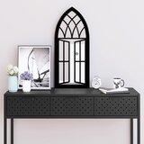  Ogledalo crno 70 x 30 cm željezno za unutarnju upotrebu | shoptok.hr