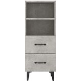  Komoda siva boja betona 34 5x34x90 cm od konstruiranog drvo | shoptok.hr