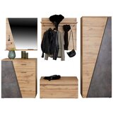 Mömax Garderobna Klop Venedig, Hrast Wotan | Shoptok.si