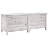  Vrtna kutija za pohranu bijela 150x50x56,5 cm masivna jelovina | shoptok.hr