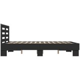  Okvir za krevet crni 135x190 cm konstruirano drvo i metal | shoptok.hr