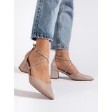 GOODIN Women's dark beige pointed sandals | shoptok.hr