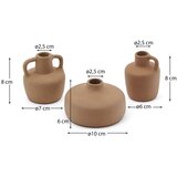 Kave Home Oranžne vaze v kompletu 3 ks iz terakote (višina 6 cm) Sofra – | Shoptok.si