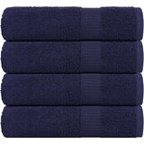 vidaXL Kopalne brisače 4 kos modra 100x150 cm 360 g/m² 100% bombaž | Shoptok.si