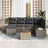  Sjedeća garnitura za vrt 7 pcs Siva | shoptok.hr