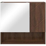 vidaXL Ogledalna omara Rjavi hrast 59 x 17 x 55 cm Konstruiran les | Shoptok.si
