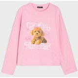 Sinsay Pamučna majica dugih rukava s Maltipoo printom | shoptok.hr