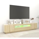 TV ormarić s LED svjetlima boja hrasta sonome 200 x 35 x 40 cm | shoptok.hr