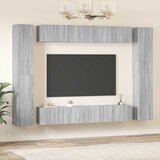  10-dijelni set TV ormarića sivog sonome konstruirano drvo | shoptok.hr