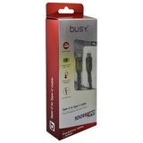 Busy usb kabl tip c 1.8 m pleteni srebrni Cene