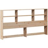 vidaXL Krevet s regalom za knjige bez madraca 180x200 cm od borovine | shoptok.hr