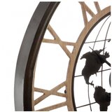 Sat ZIDNI WORLD METAL 67CM CRNI ATMOSPHERA | shoptok.hr