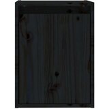 vidaXL Stenska omarica 2 kosa črna 30x30x40 cm trdna borovina | Shoptok.si