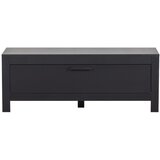 Basiclabel Crna TV komoda od masivnog bora 120x45 cm Bonk – Cijene