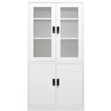 Furnova Pisarniška omara bela 90x40x180 cm jeklo, (21919698) | Shoptok.si