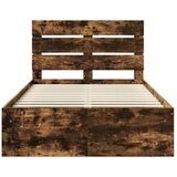  Konstrukcija postelje z vzglavjem Dimljeni oreh 120 x 200 cm, (5000103086) | Shoptok.si