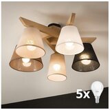  Brilagi - LED plafonski luster ANTHONY 5xE14/40W/230V hrast | Eponuda.com