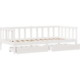  Dnevni krevet s ladicama bez madraca 90x200 cm masivno drvo | shoptok.hr