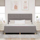 Krevetna konstrukcija Sivo-smeđa 180 x 200 cm tkanina | Eponuda.com