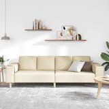  Kauč za dnevni boravak Krema 250 x 77 x 76 cm Poliester | Eponuda.com