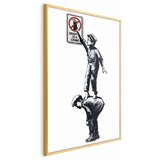  Plakat - Graffiti is a Crime 40x60 Zlatni okvir | shoptok.hr