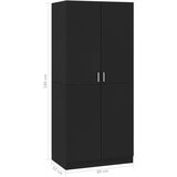 vidaXL Ormar crni 80 x 52 x 180 cm od konstruiranog drva | shoptok.hr