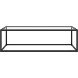Furnova Klubska mizica črna s kaljenim steklom 120x50x35 cm, (21914514) | Shoptok.si